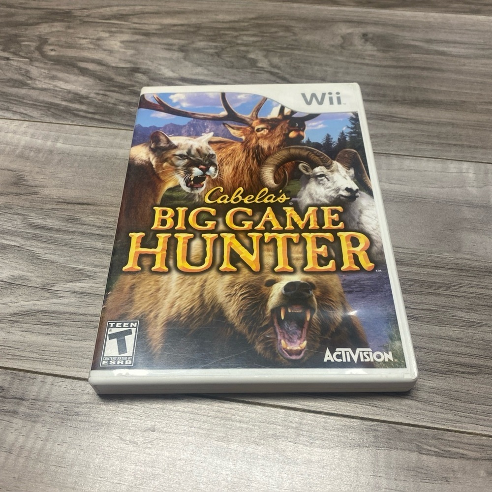Wii Game Cabela's Big Game Hunter With Manual Excellent Condition T-teen